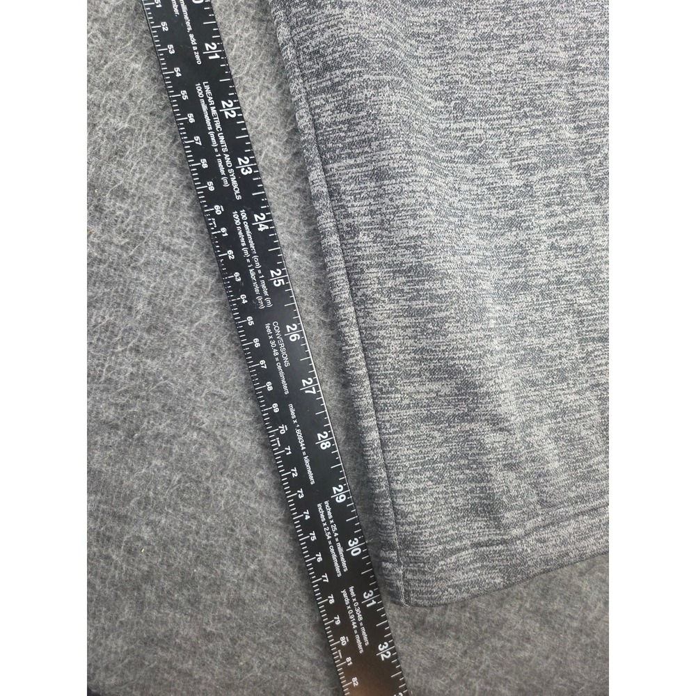 Adidas Sweatpants Men XL Gray Fleece Lined Straight Leg Zipper Pockets Lounge - Picture 5 of 8